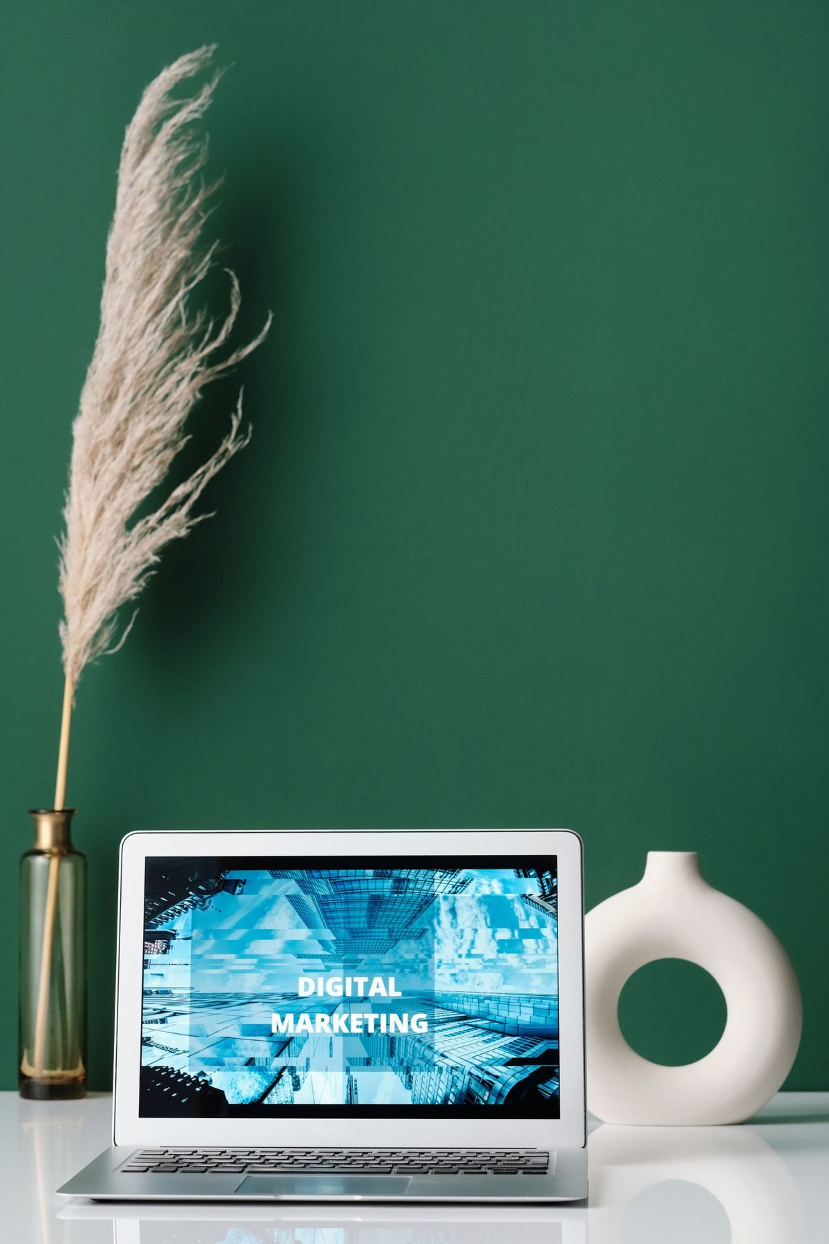 Marketing Funnel and Landing Page Planning 2 Laptop displaying digital marketing on screen
