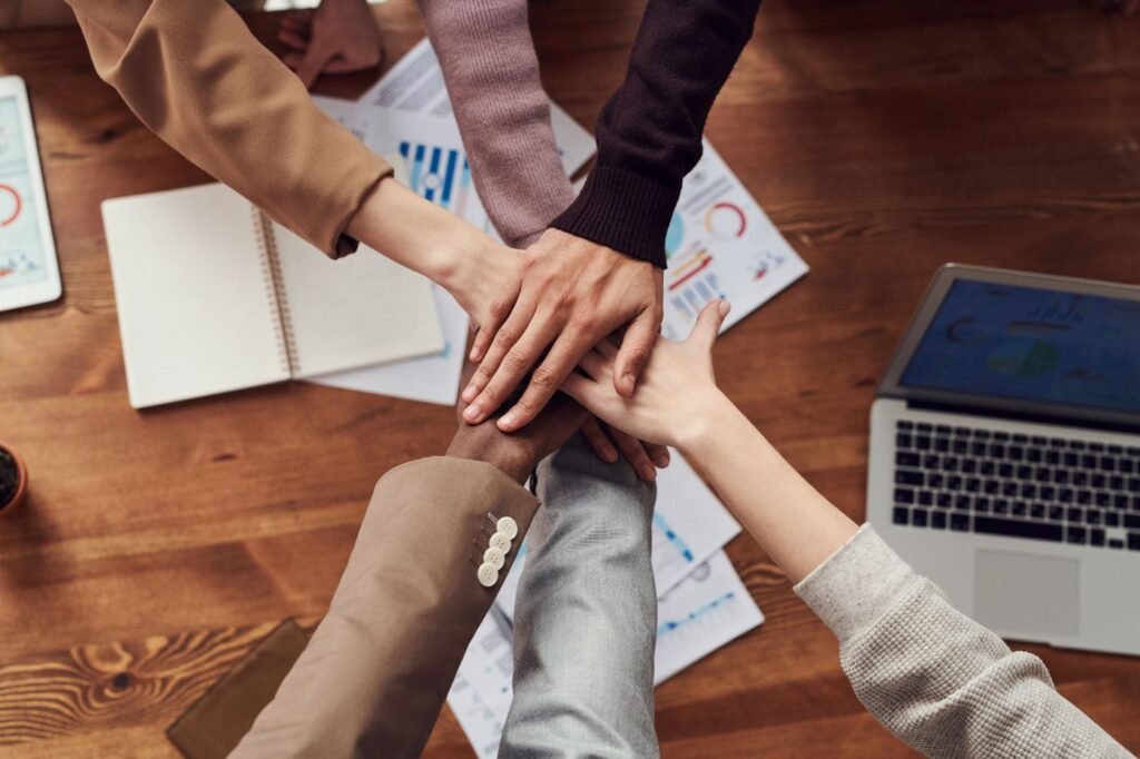 Planning a digital marketing strategy at a computer