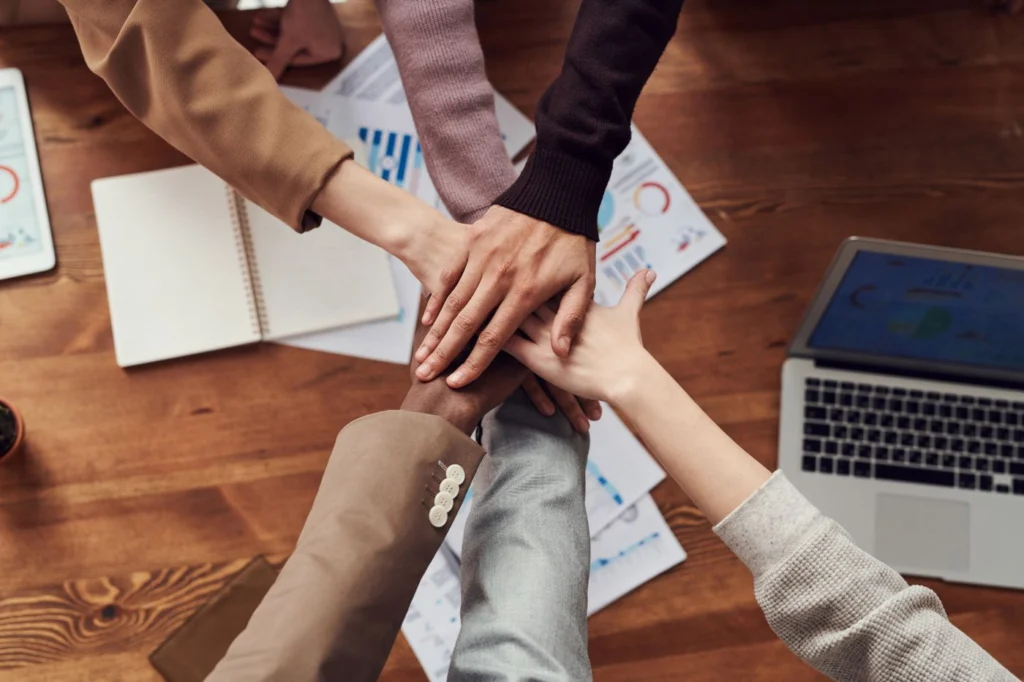 Planning a digital marketing strategy at a computer
