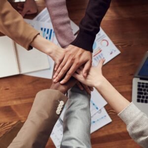 Planning a digital marketing strategy at a computer