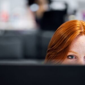 Reviewing social media marketing performance on a computer