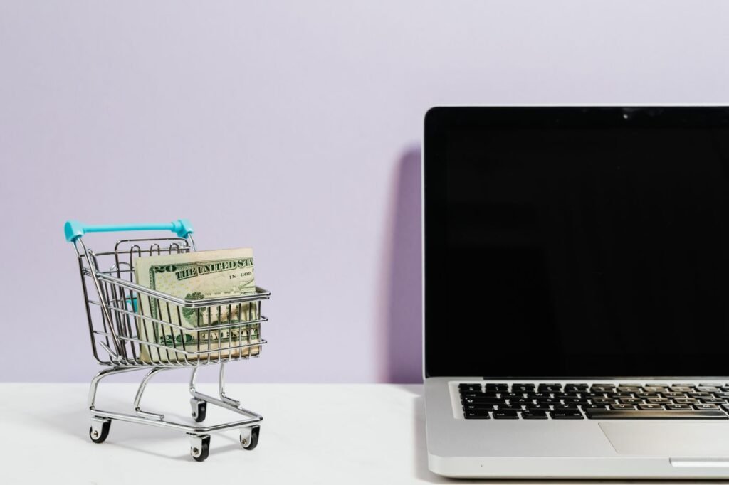 Reviewing an online store and shopping workflow