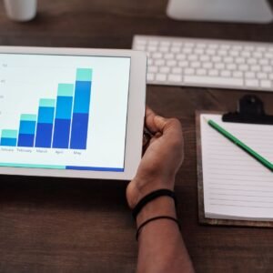 Laptop workspace for diagnosing website indexing and search visibility