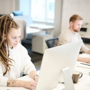 Team reviewing digital campaign metrics